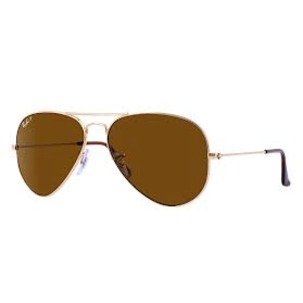 Aviator Large Metal - Gold - Crystal Brown Polarized | Col001/57