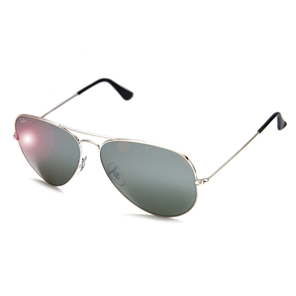 Aviator Large Metal - Silver - Crystal Grey Mirror | Col003*/40